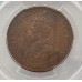 AUSTRALIA 1911 . ONE 1 PENNY . PCGS MS63